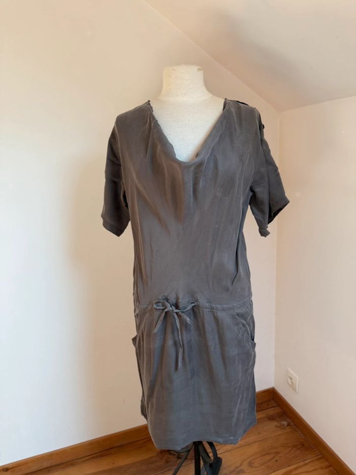 superbe robe neuve fluide soyeuse Gerard Darel 40 L - photo numéro 2