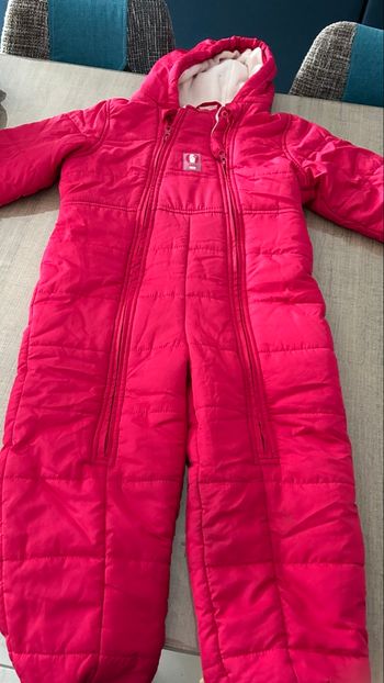 Combinaison d’hiver – Rose fuchsia  Combi ski fille 3/4 ans 98-104   zip