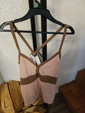 DEBARDEUR FANTAISIE MARRON EMOI