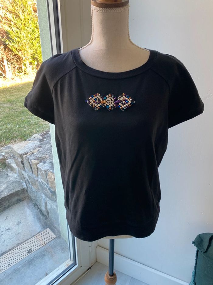 Top façon sweat noir sinequanone taille 3