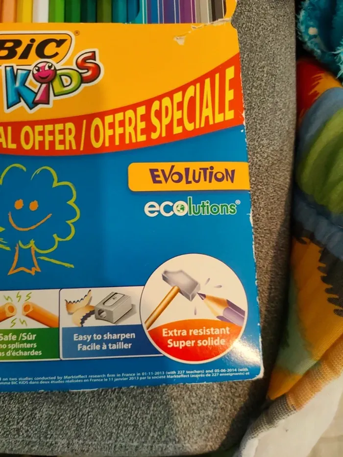 Lot de 24 crayons de couleur bic kids - photo numéro 4