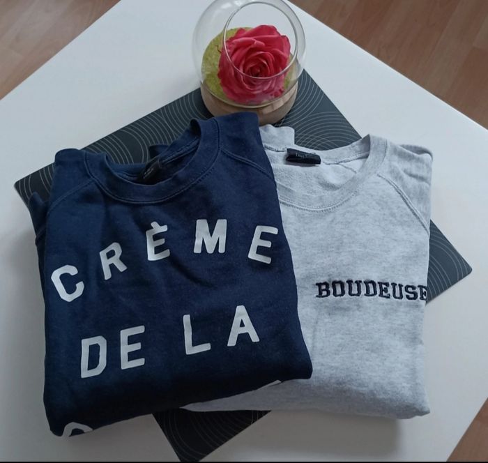 🎀 Lot de 2 sweats