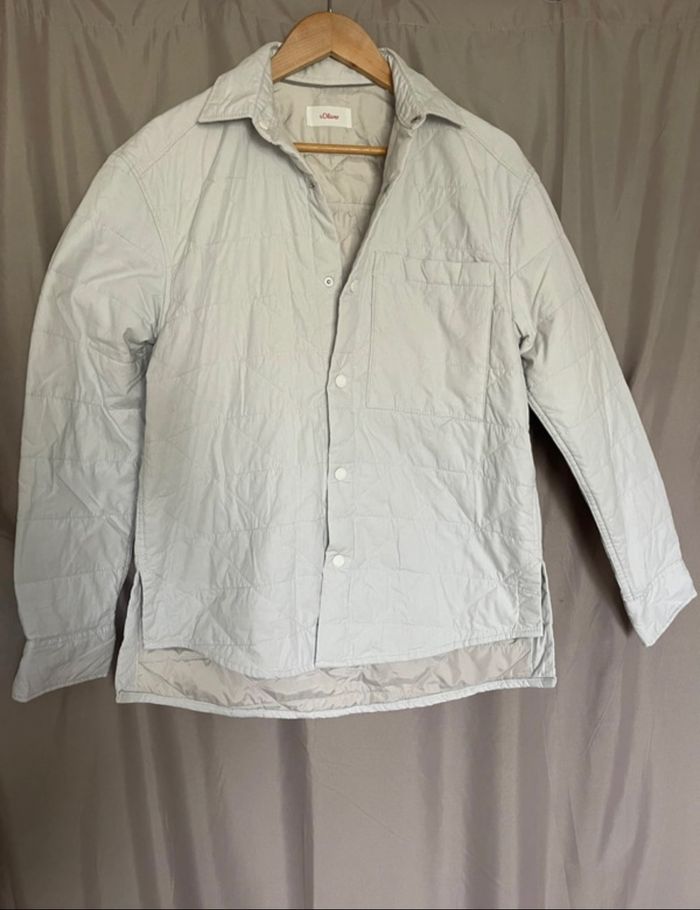 Veste matelassé blanc cassé, taille S, S.Olivier - photo numéro 2