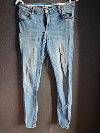Jean effet craqué leger