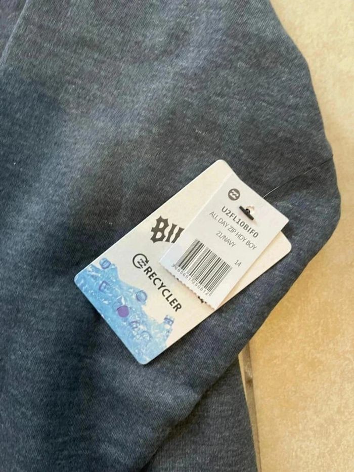Beau sweat zippé à capuche 14 ans billabong - photo numéro 2