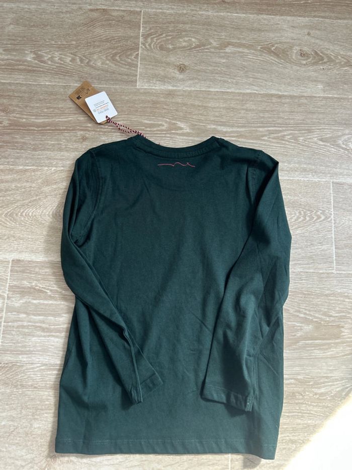 T-shirt à manches longues vert foncé Teddy Smith 8ans - photo numéro 3