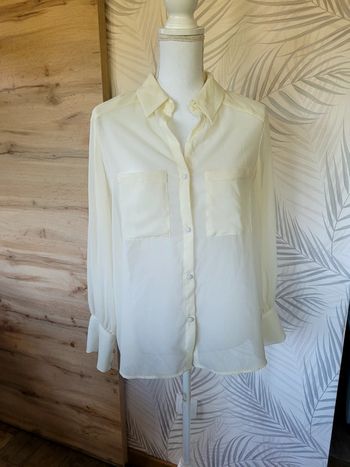 Chemise taille M , crème, zara