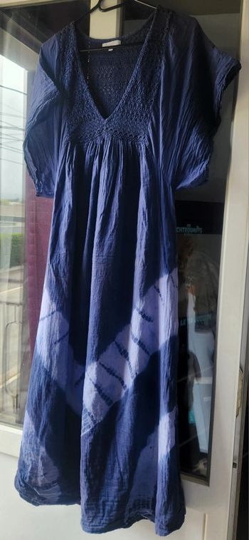Robe violine/bleu