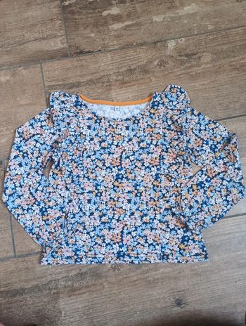 Blouse tunique chemise manches longues Fille 6 ans Fleurs