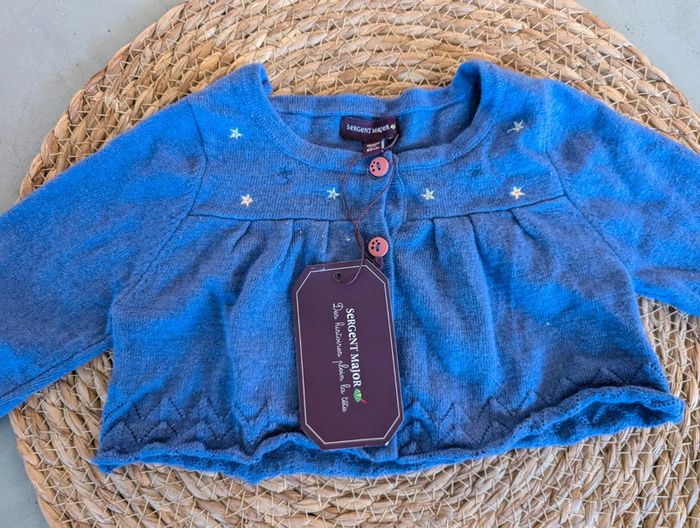 Gilet mauve neuf 18 mois fille  Sergent Major - photo numéro 2