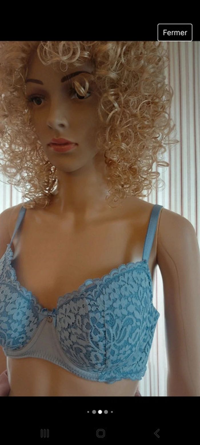 Soutien gorge Hunkemöller tourquoise fr 95D - photo numéro 3