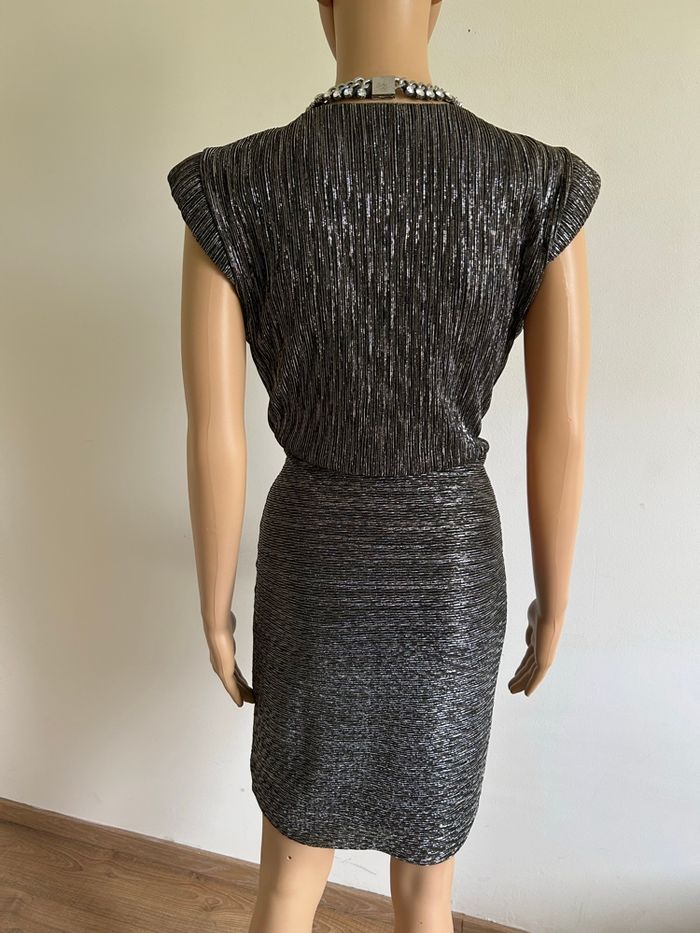 Robe brillante à manches courtes Morgan taille L excellent état - photo numéro 5