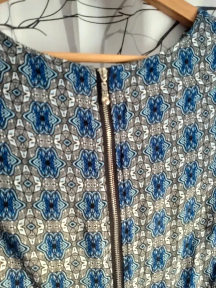 Tunique femme bohème ethnique bleue taille M - photo numéro 4