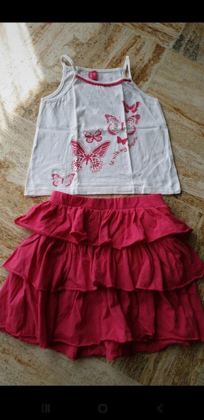 Ensemble debardeur et jupe 10 ans