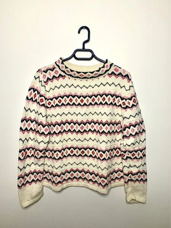 Pull motif vintage style hiver