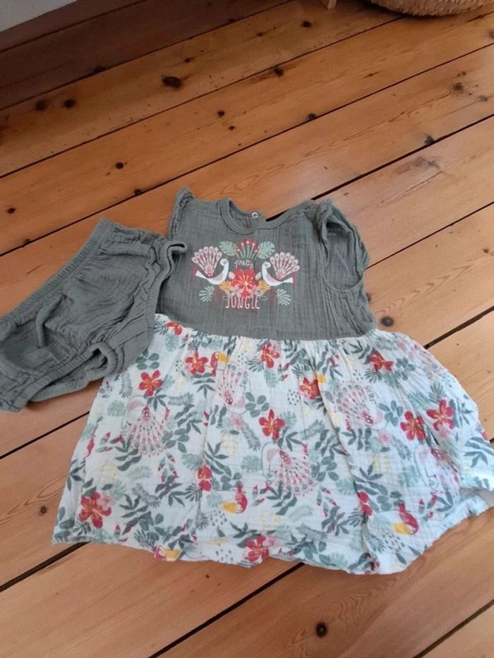 Robe kaki petit beguin - photo numéro 2