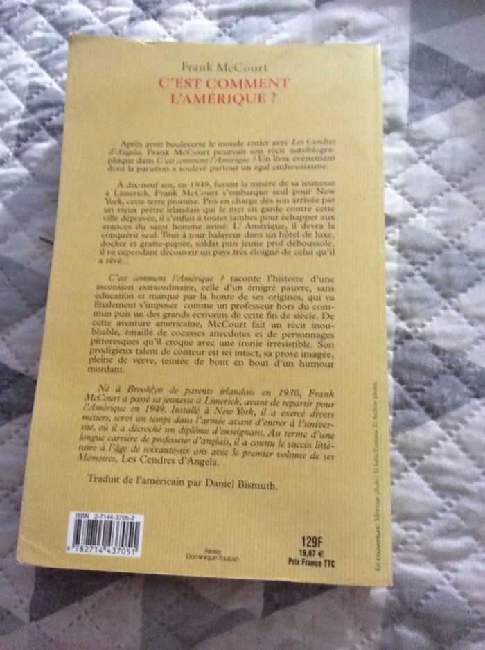 #c’est comment l’Amérique Frank McCourt - photo numéro 4