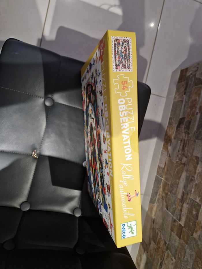 Puzzle enfant Djeco Rallye Automobile 54 pièces - photo numéro 3