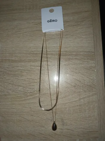 Double collier doré