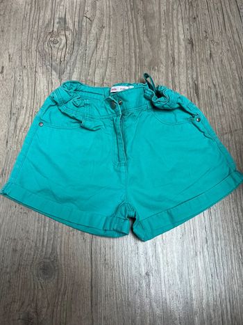 Short gemo turquoise taille 10 ans