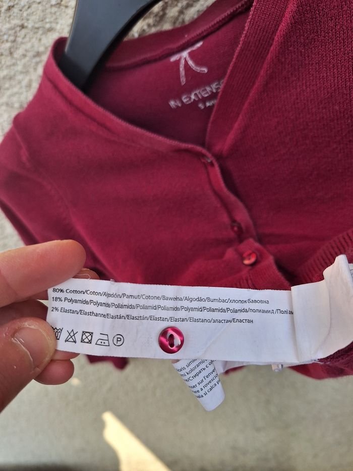 👚 Gilet court à manches longues In Extenso 5 ans - photo numéro 7