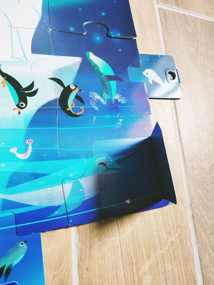 🐻‍❄️Puzzle surprise Les animaux sur la banquise marque Janod - photo numéro 2
