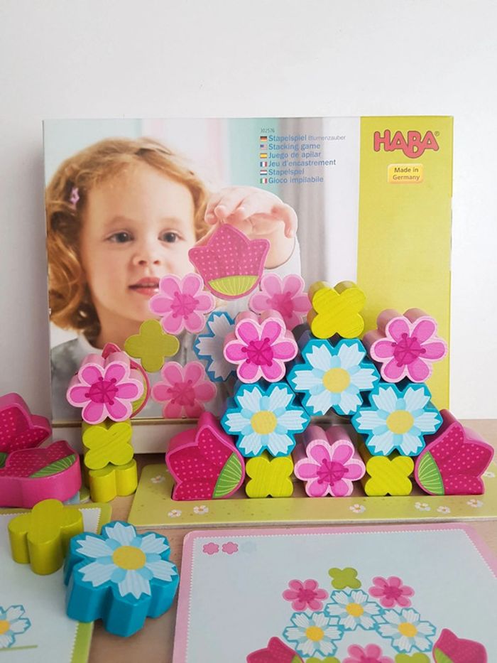 Haba jeu d'encastrement en bois fleurs magiques - photo numéro 16