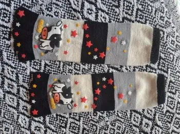 Chaussettes doigts de pieds neuves vache TU