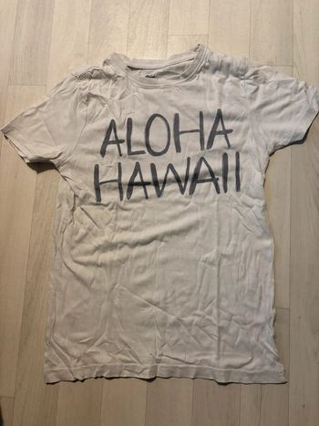 T-shirt aloha primark 9/10 ans blanc manches courtes tres bon état