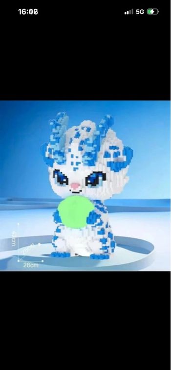 Jeu de construction Micro-blocs - Dragon Bleu (Neuf)