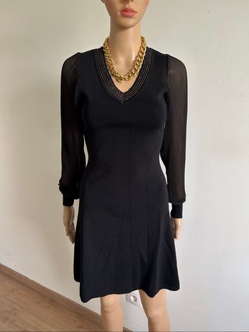 Robe noire neuve à manches longues Morgan taille XS (valeur 65€)