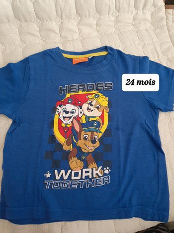 Tee shirt Pat patrouille 24 mois
