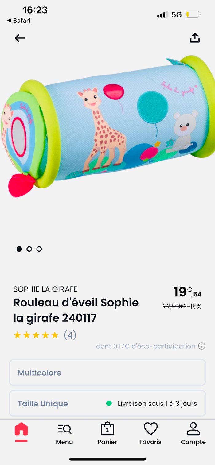 Lot sophie là girafe - photo numéro 4