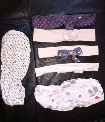 Lot bandeaux 6-12 mois