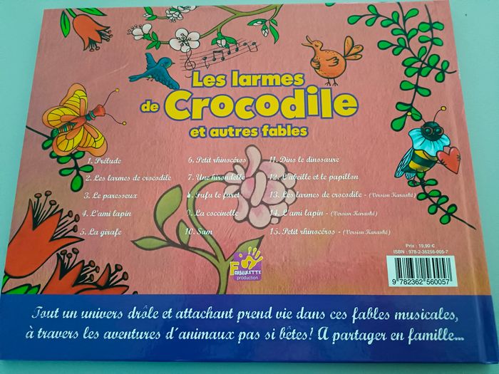Livre CD Emma Daumas de la Star Académy chante les larmes de crocodile et autres fables - photo numéro 10