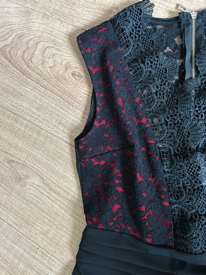Robe noire et rouge neuve sans manches Miss One taille L (taille petit) - photo numéro 14