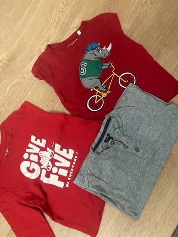 Lot 3 T-shirt ML 5 ans