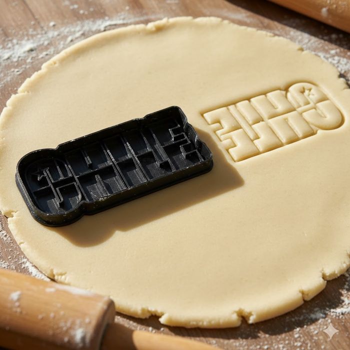 Emporte-pièce personnalisé 8 cm pour biscuits et pâtisseries