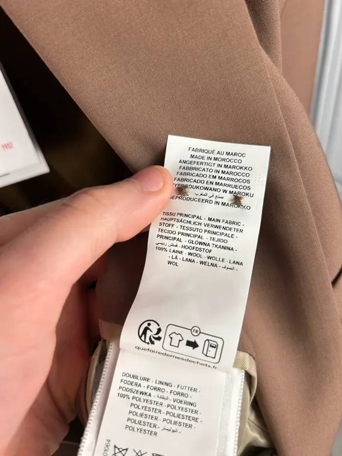Blazer Devred en laine Marron T.46 Neuf - photo numéro 7