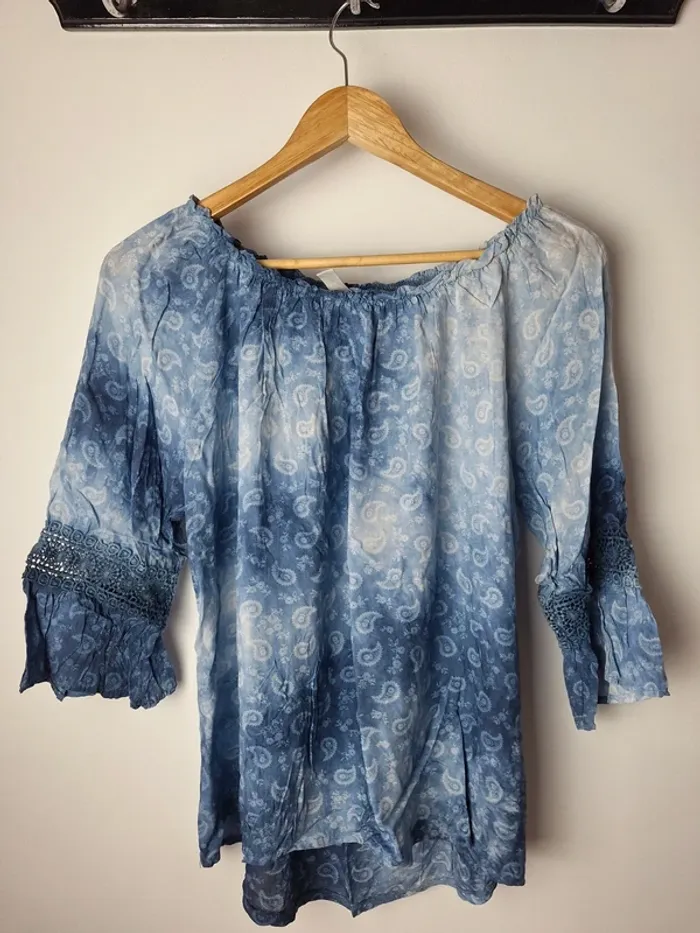 Blouse manche 3/4 légère taimle unique