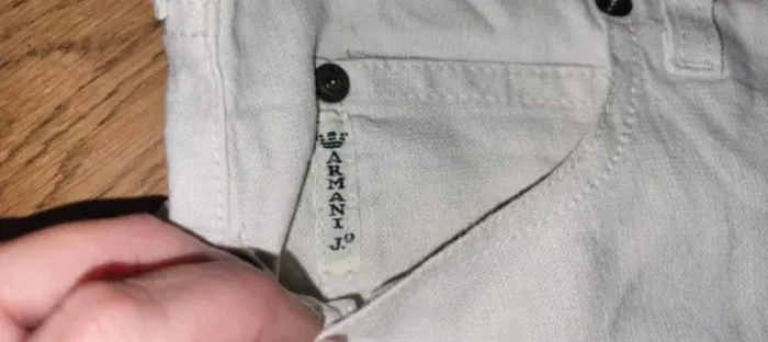 Pantalon Lin Armani Jeans taille 30 – coupe droite élégante - photo numéro 7