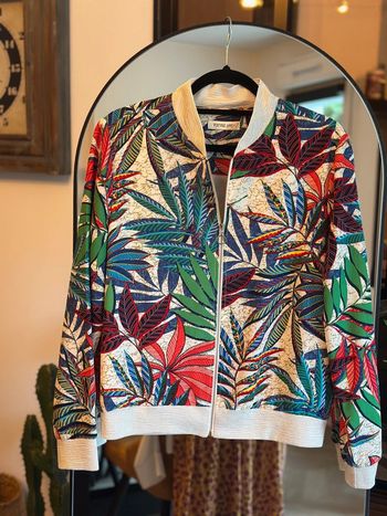 Veste bomber imprimé feuillage Vintage Love T.38
