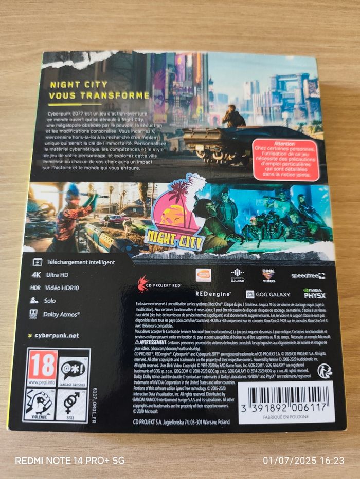 Cyberpunk Xbox one - photo numéro 2