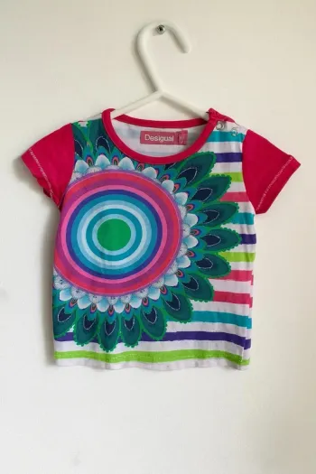 T-shirt coloré à motif mandala – Desigual – 12 mois
