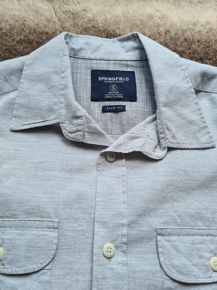 Chemise bleue grise - photo numéro 4