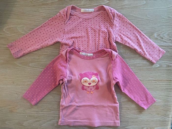 Lot 2 maillots de corps fille 2 ans - photo numéro 1