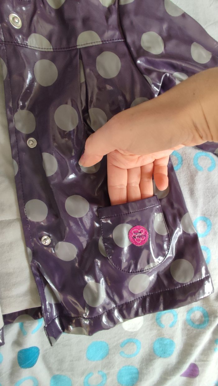 Imperméable violet fille - photo numéro 4