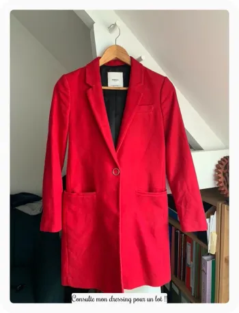 Manteau veste longue Mango