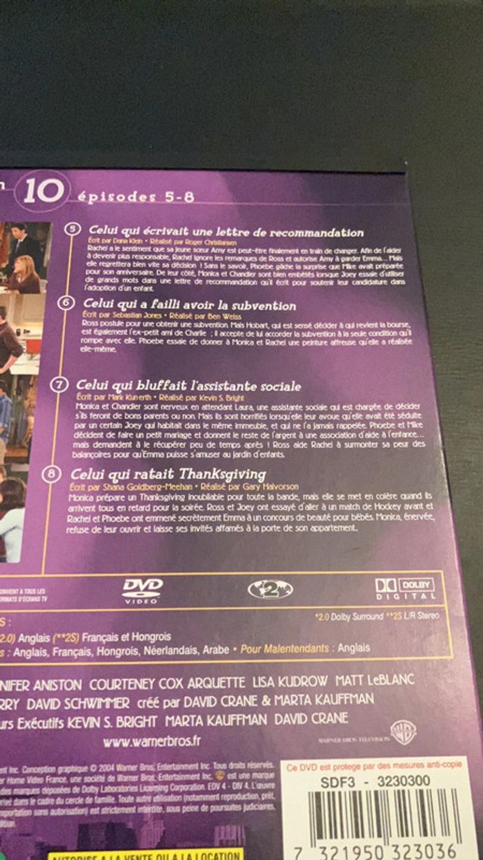 Coffret DVD. Friends. Saison 10. - photo numéro 9