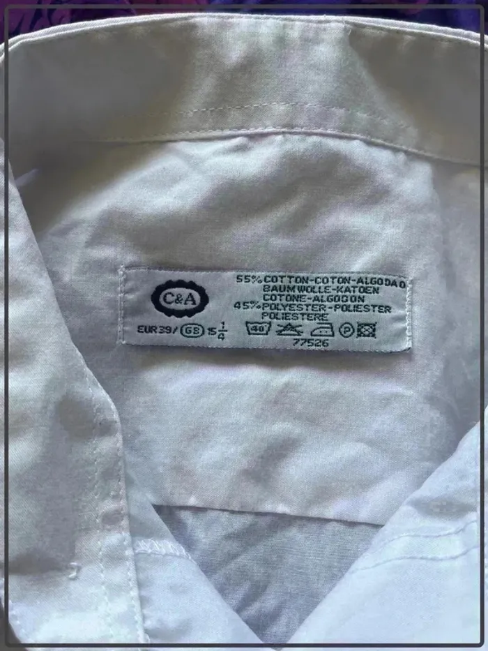 Chemise taille 39 us = 38 marque C&A - photo numéro 3